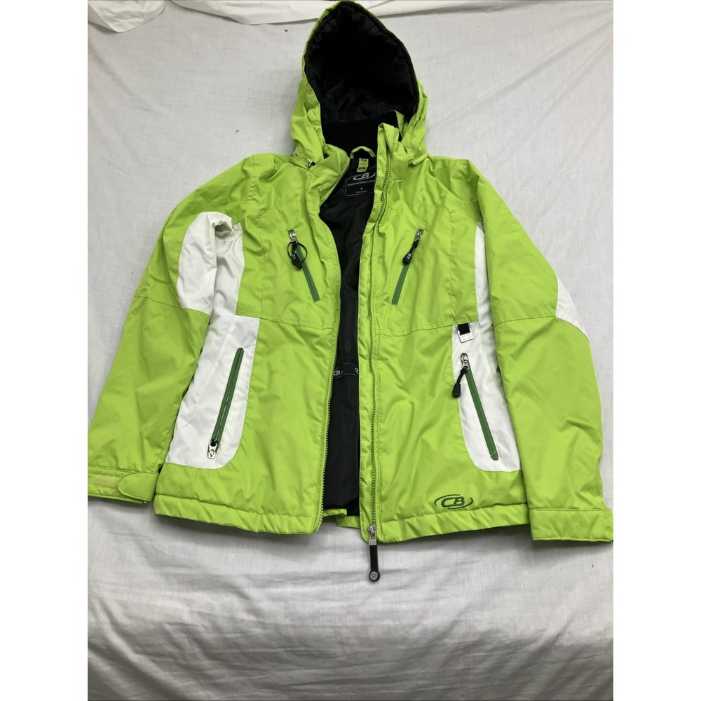 CB Sports Hooded  Winter Parka Ski Jacket Women's S Lime Green
